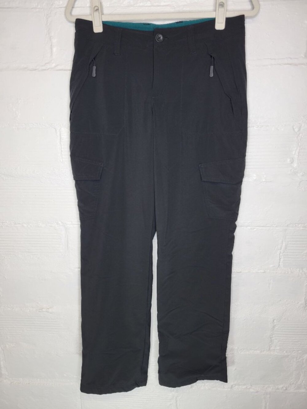 Eddie Bauer Women's Size 6 Fleece Lined Cargo Pants Black